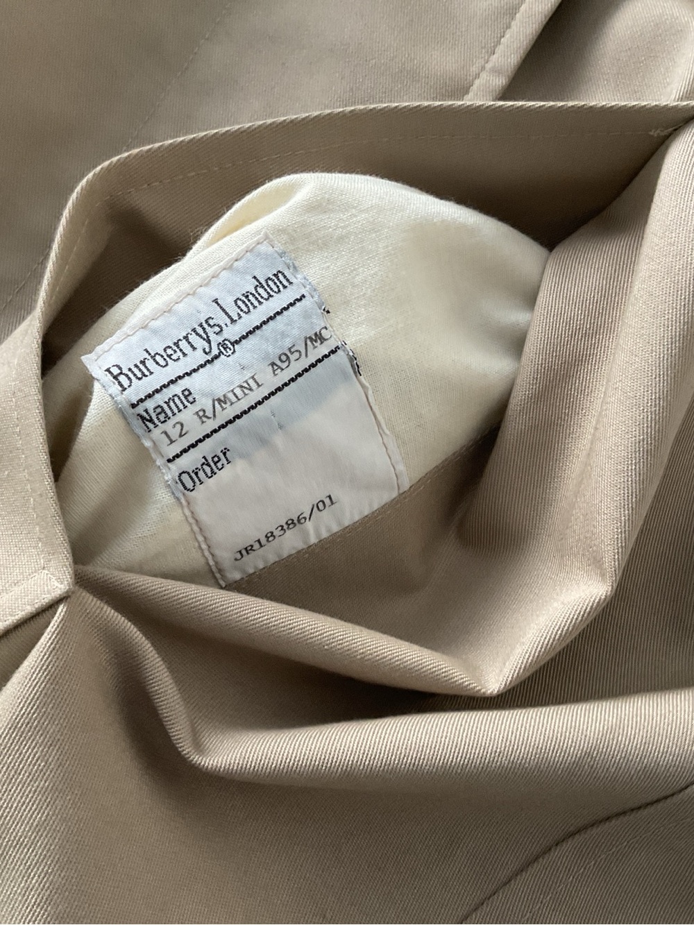 Vintage Burberrys London Nova Check Lined Belted Car Coat UK 12 - Picture 9 of 11